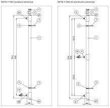 Itho stortdouchepijp WTW-P-DDS-SD 545D4013